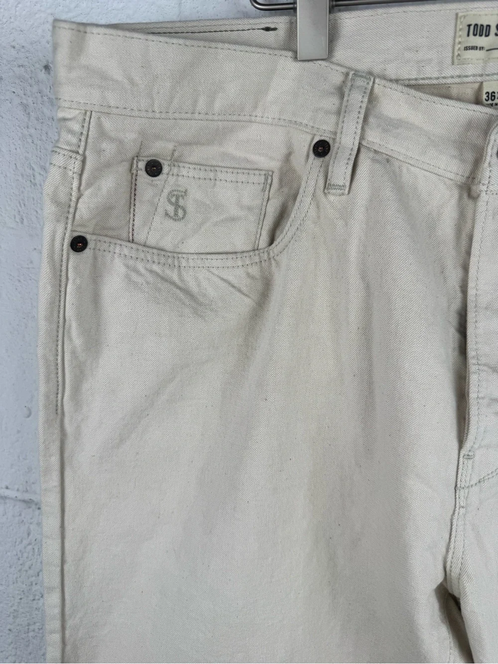 Todd Snyder Slim Lightweight Japanese Selvedge Denim Jeans Canvas 36x32